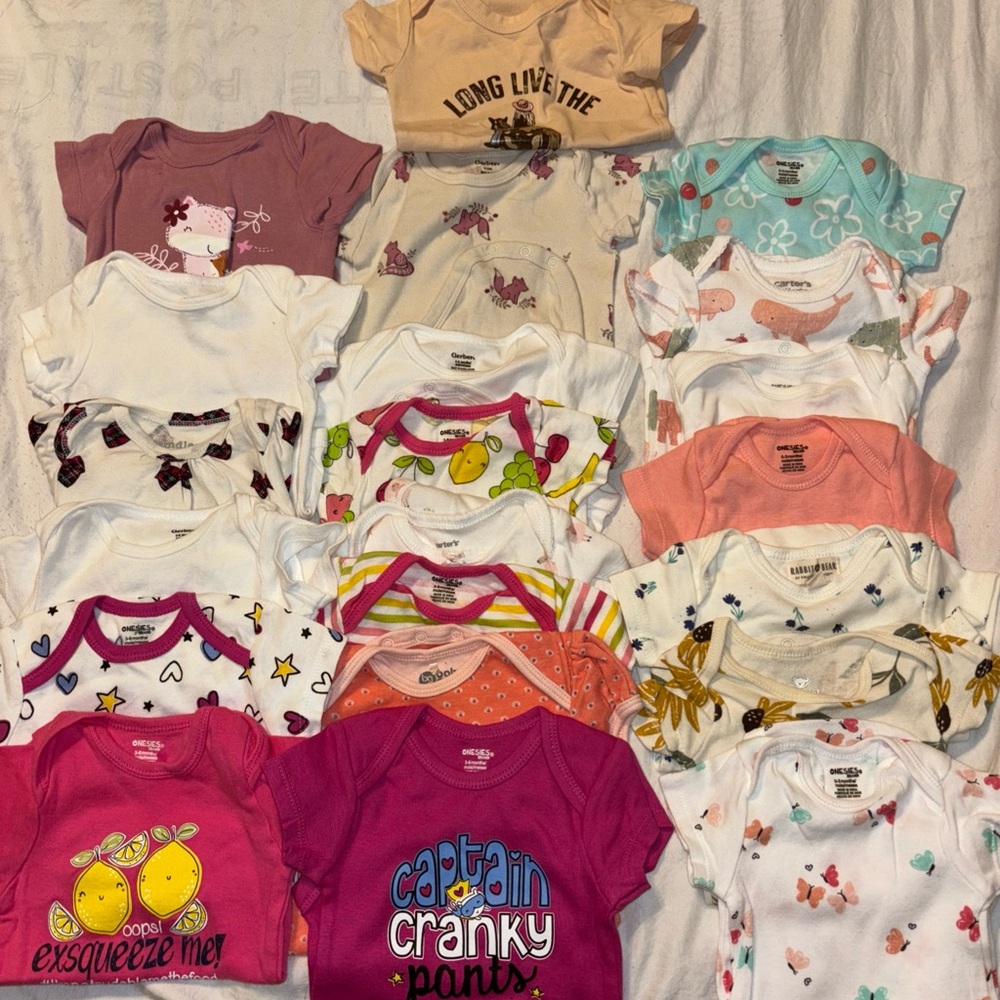 Colorful Baby Onesies Set